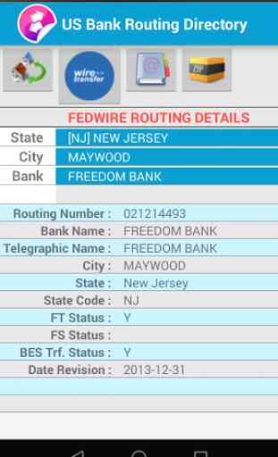 US Routing Number Directory 2