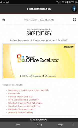 All Excel 2007-16 Shortcut Key 2