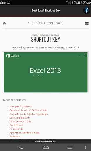 All Excel 2007-16 Shortcut Key 4