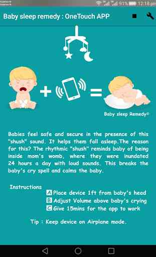Baby sleep Remedy-OneTouch APP 1