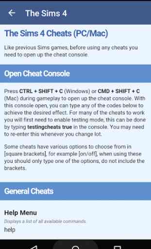 Cheats for The Sims 2