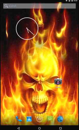 Fire Skull Live Wallpaper 4