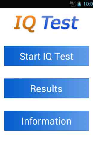 IQ Test (intelligence) 1