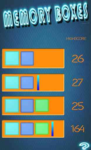 Memory Game : Neon Boxes 1