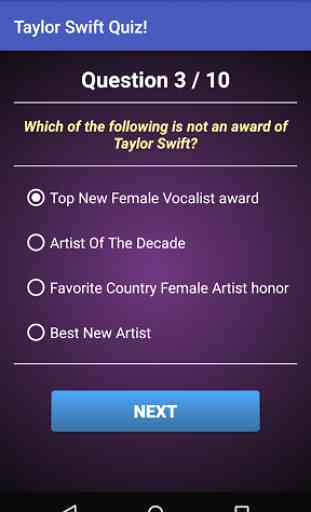 Quiz of Taylor Swift 4