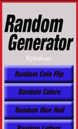 Random Generator 1