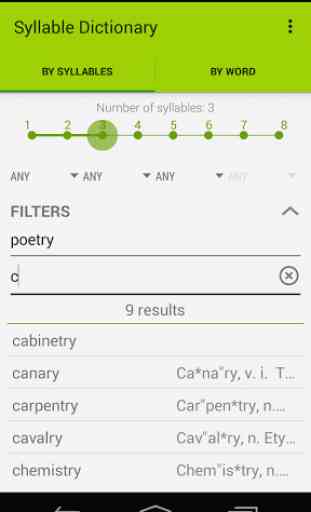Syllable Dictionary Free 3