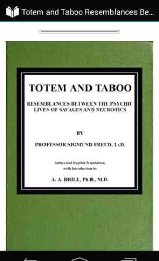 Totem and Taboo by Freud 1
