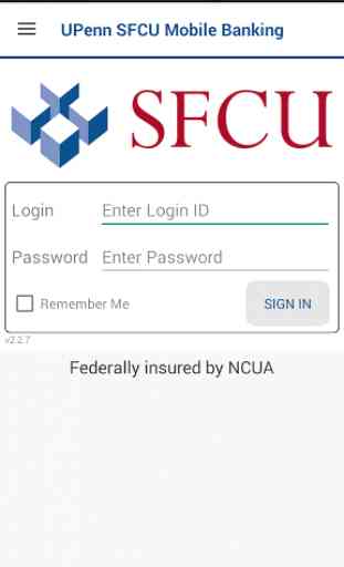 UPenn SFCU Mobile Banking 1