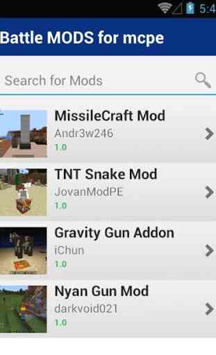 Battle MODS for mcpe 2