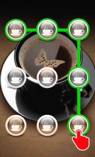 Coffee Pattern Screen Lock 3