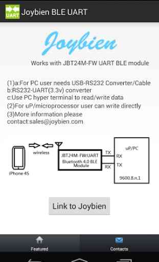 Joybien Bluetooth 4.0 UART 4