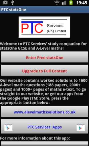 PTC GCSE and A-Level statsOne 1