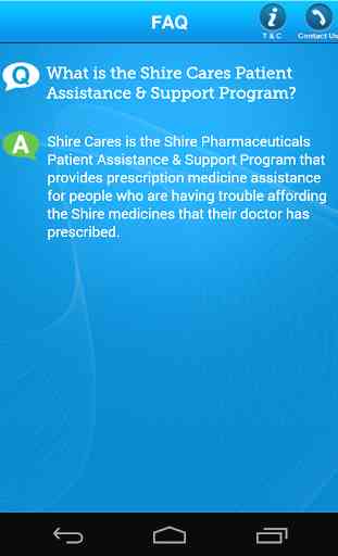 Shire Cares Mobile Application 4