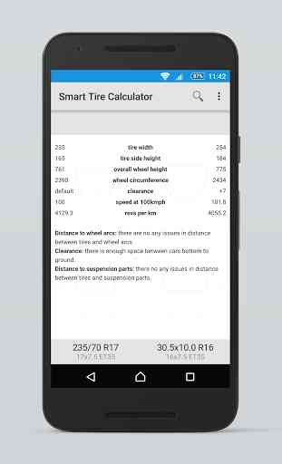 Smart Tire Size Calculator 2