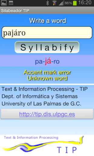 Syllabifier TIP. 4