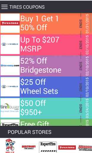 Tires Coupons app 2