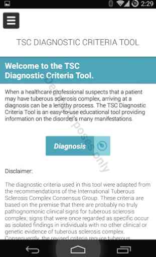 TSC Diagnostic Criteria 2