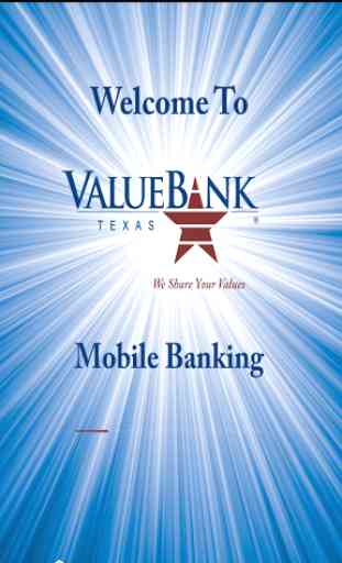 ValueBank TX – Mobile Banking 1