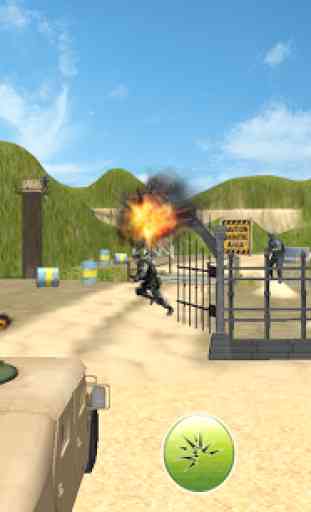 Army Machine Gun Camp War 3D 2
