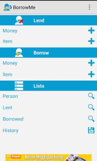 Borrow and lend items or money 1