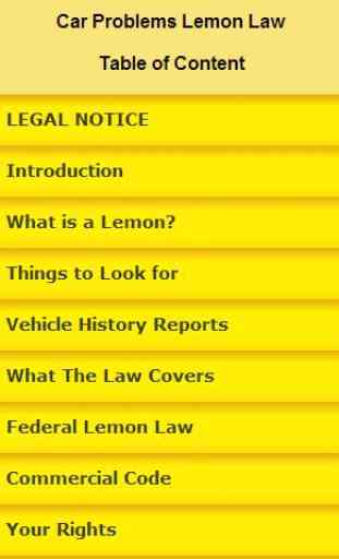 Car Problems on Lemon Laws 1