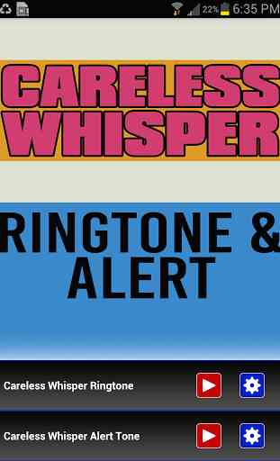 Careless Whisper Ringtone 1