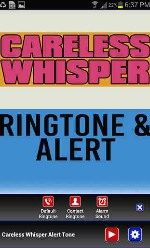 Careless Whisper Ringtone 2
