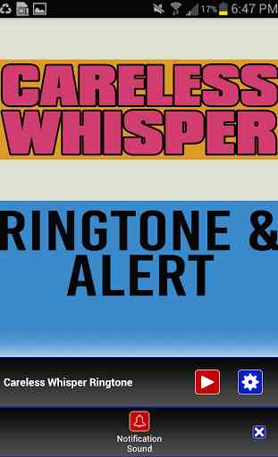 Careless Whisper Ringtone 3