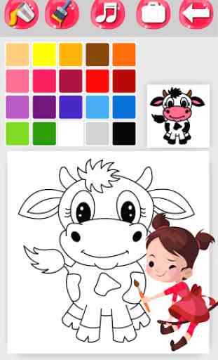 Cow Coloring 3