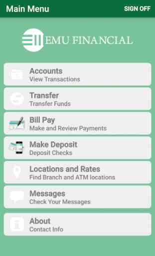 EMU Financial Mobile Banking 2