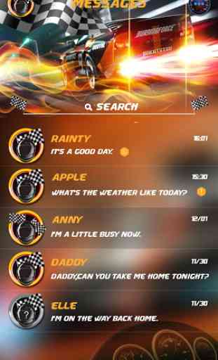 GO SMS PRO SPEED PASSION THEME 3