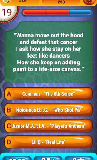 Guess The Lyrics Rap Quiz 4