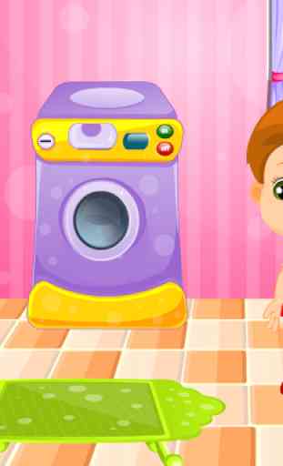 Little Kid Washing Clothes 3
