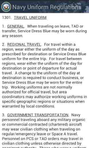 Navy Uniform Regulations 3