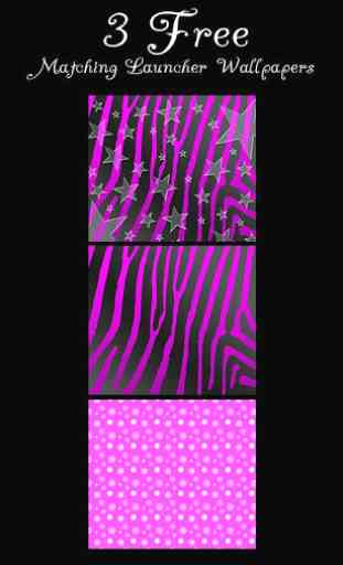 Purple Black Zebra Star Theme 2