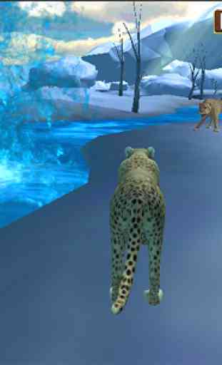 Snow Wild Leopard Attack Sim 2