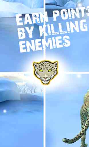 Snow Wild Leopard Attack Sim 4