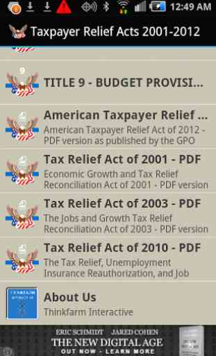 Taxpayer Relief Acts 2001-2012 3