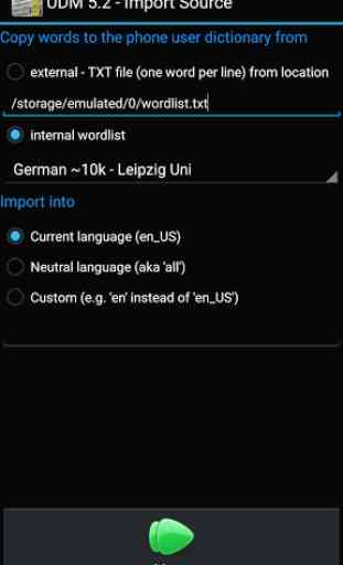 User Dictionary Manager (UDM) 2
