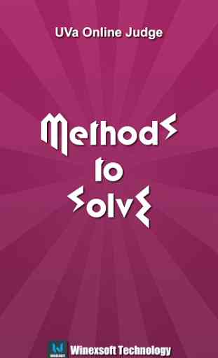UVA Methods To Solve 1
