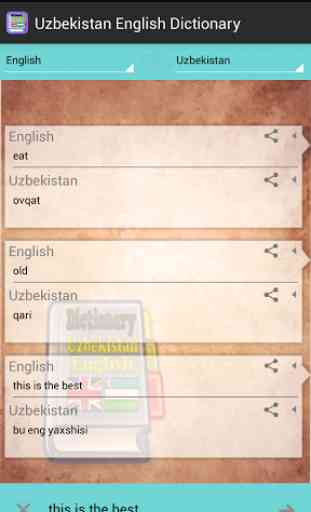 Uzbekistan English Dictionary 2