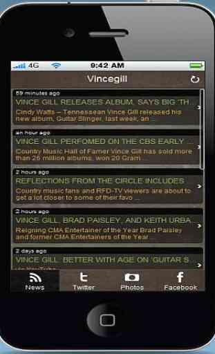 Vince Gill Official Mobile App 1
