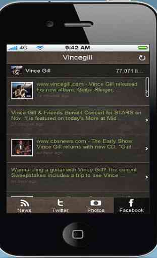 Vince Gill Official Mobile App 2