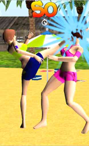 Volleyball Beach Girl Fight 2