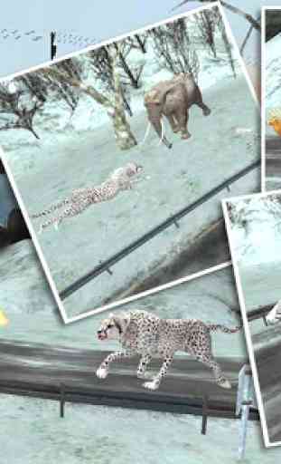 Wild Snow Leopard Attack 3D 2