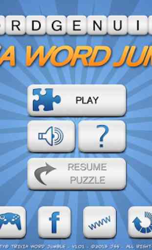 Wordgenuity Trivia Word Jumble 1
