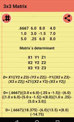 Cramer Matrices 4
