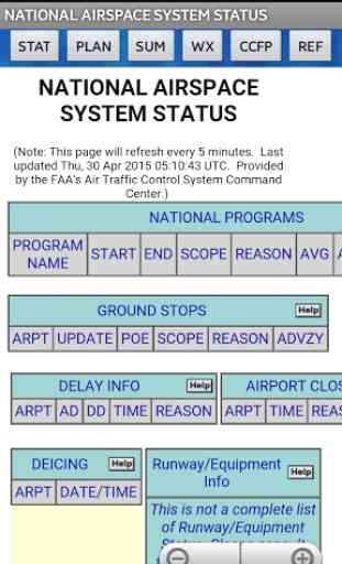 National Airspace Sys. Stat LT 1