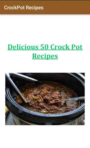 Simple Crockpot Recipes 1